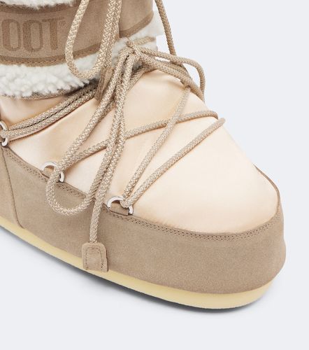 Bottines après-ski Icon Low Pearly Plus en satin - Moon Boot - Modalova