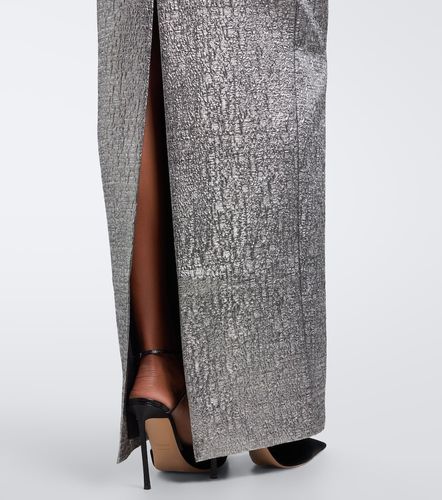 Robe longue en lamé à ornements - Roland Mouret - Modalova