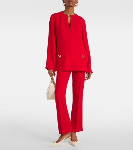 Pantalon droit Cady Couture en soie - Valentino Garavani - Modalova