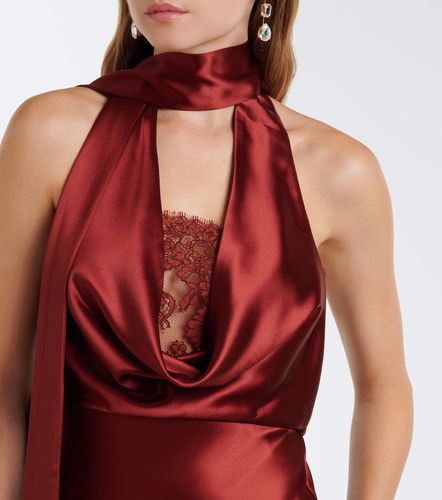 Retrofête Robe longue Melly en satin - Retrofete - Modalova