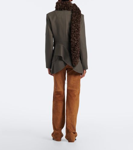 Pantalon droit Joan en daim - Nili Lotan - Modalova