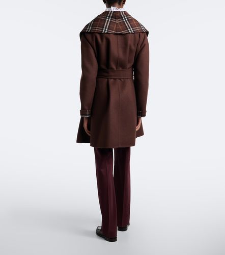 Manteau en laine Check - Burberry - Modalova