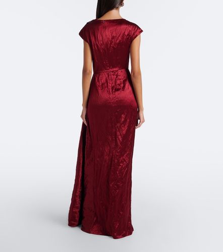 Robe longue en satin à ornements - Erdem - Modalova