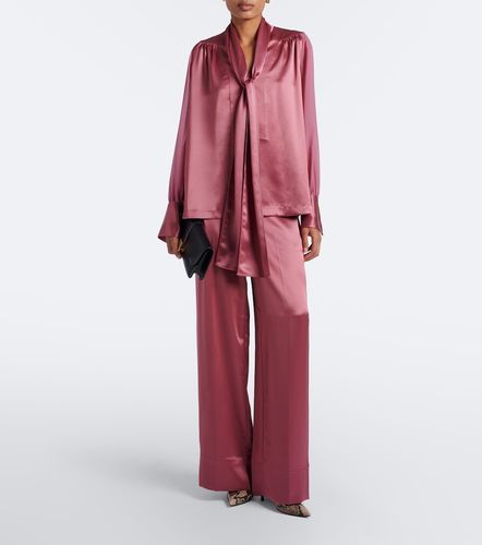 Blouse Paula en satin et chiffon - Joseph - Modalova