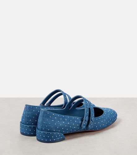 Ballerines Mary Jane Sweet Jane en denim à ornements - Christian Louboutin - Modalova
