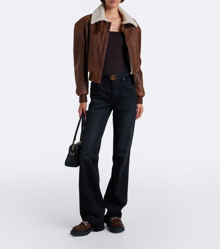 Mocassins Rhody Horsebit à plateau en daim - Gucci - Modalova