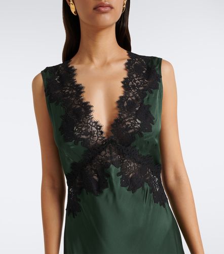 Robe midi Lysandra en satin à dentelle - Rixo - Modalova