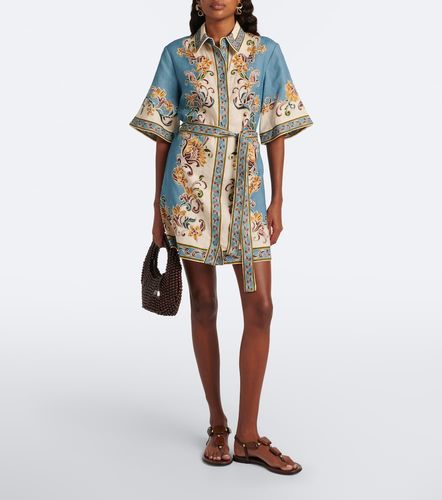 Alémais Robe chemise Joan en lin à imprimé - Alemais - Modalova