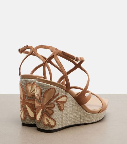 Espadrilles compensées Ayla en cuir - Jimmy Choo - Modalova