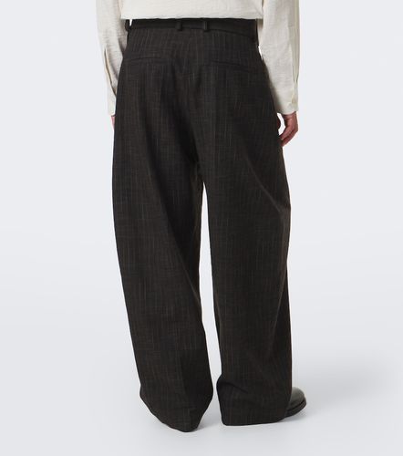 Pantalon ample en coton et laine mélangés à rayures - Studio Nicholson - Modalova