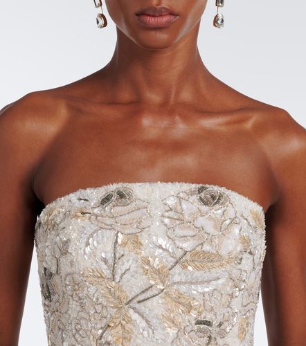Là Fuori Robe longue bustier Icey Rose à fleurs - La Fuori - Modalova