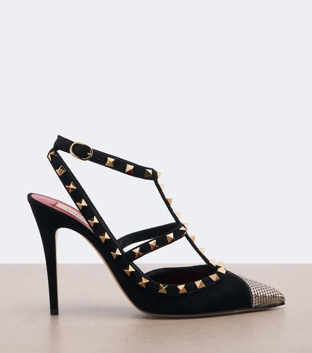 Escarpins Rockstud en daim - Valentino Garavani - Modalova