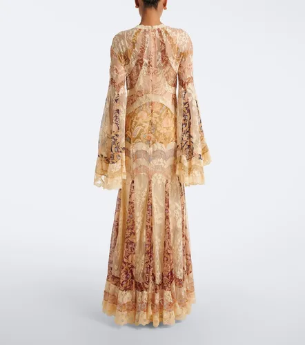 Robe longue Valiant en soie à fleurs - Zimmermann - Modalova