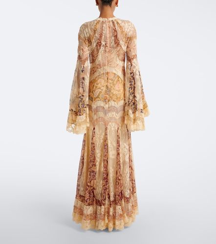 Robe longue Valiant en soie à fleurs - Zimmermann - Modalova