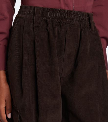 Pantalon ample en coton et cachemire mélangés - Brunello Cucinelli - Modalova
