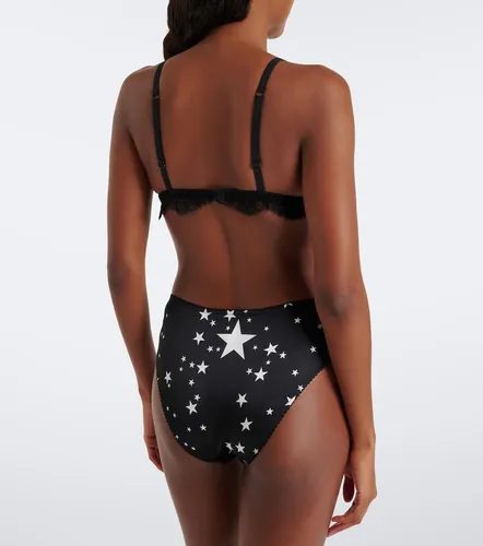 Soutien-gorge à imprimé et dentelle - Dolce&Gabbana - Modalova