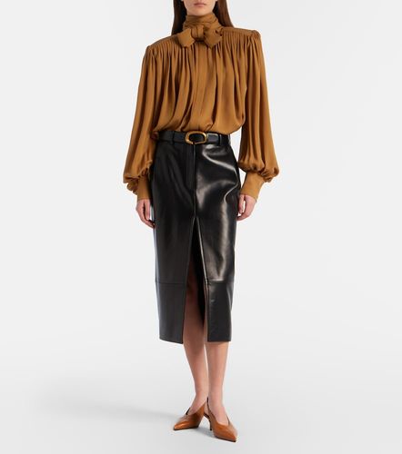 Khaite Jupe midi Anden en cuir - Khaite - Modalova