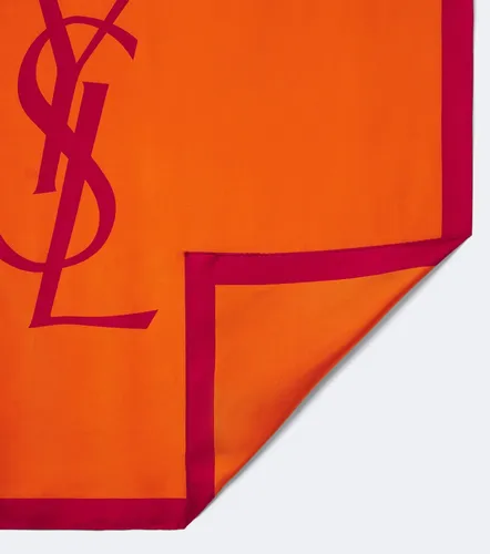 Foulard Cassandre en soie - Saint Laurent - Modalova