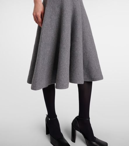 Alaïa Jupe midi en cachemire et laine - Alaia - Modalova