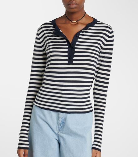 Pull Henley rayé en cachemire - Max Mara - Modalova