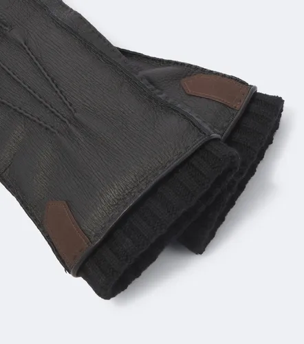 Canali Gants en cuir et cachemire - Canali - Modalova