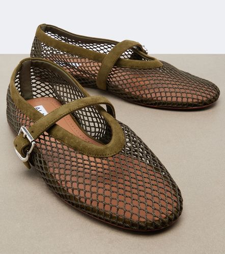 Alaïa Ballerines en résille et daim - Alaia - Modalova