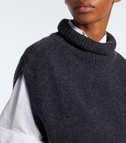 Pull sans manches à col roulé en laine et cachemire - Jardin des Orangers - Modalova