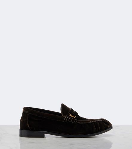 Mocassins Le Loafer en velours - Saint Laurent - Modalova