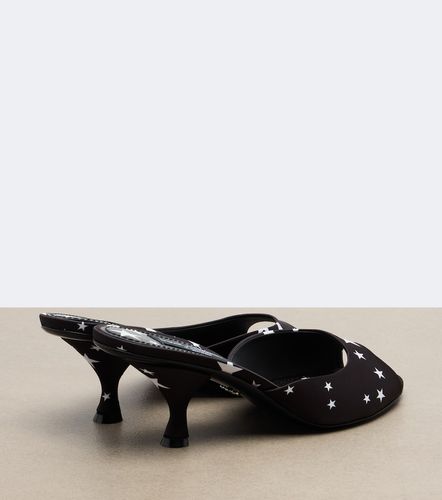 Mules en satin à imprimé - Dolce&Gabbana - Modalova