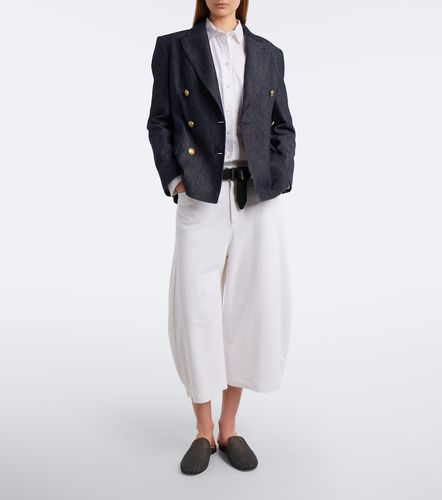 Jupe-culotte en coton et lin - Brunello Cucinelli - Modalova