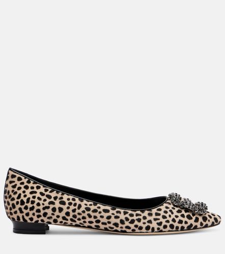 Ballerines Hangisi en cuir façon poulain - Manolo Blahnik - Modalova