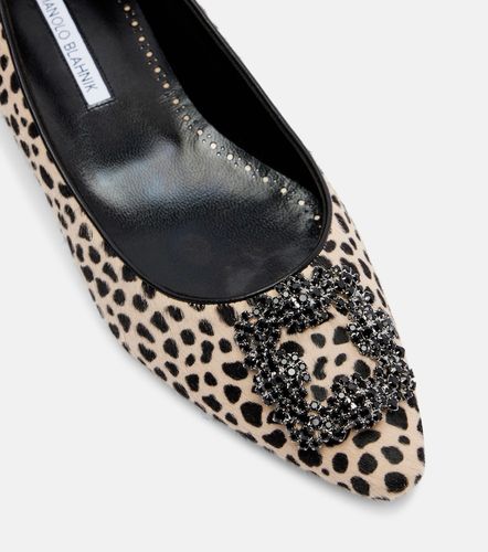 Ballerines Hangisi en cuir façon poulain - Manolo Blahnik - Modalova
