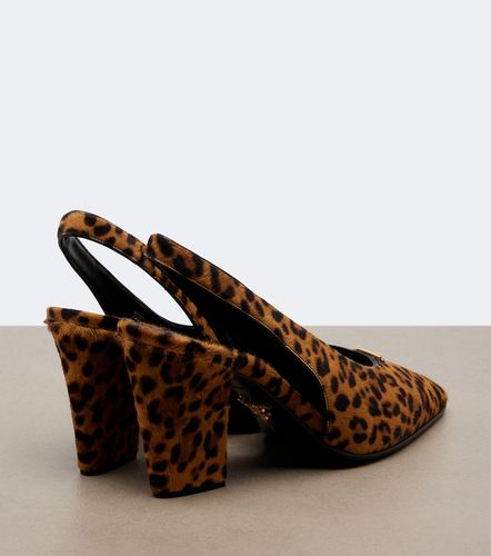 Escarpins slingback en cuir façon poulain - Prada - Modalova