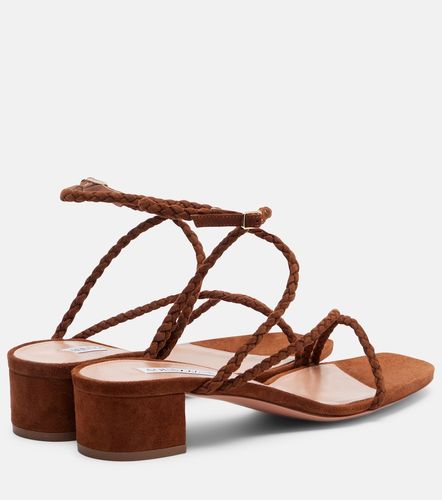 Aquazzura Sandales Luca en daim - Aquazzura - Modalova