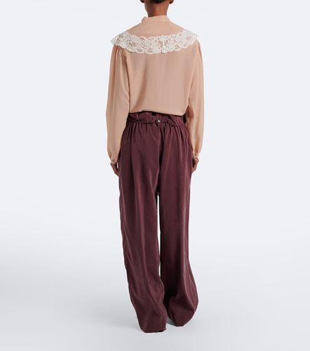 Chloé Pantalon ample en soie mélangée - Chloe - Modalova