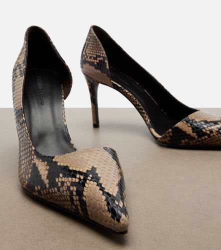 Escarpins Jett d'Orsay en cuir à effet serpent - Khaite - Modalova