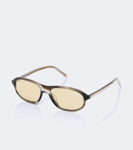 Lunettes de soleil ovales Iconic Plaque - Prada - Modalova