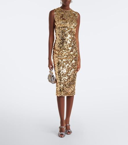 Dolce&Gabbana Robe midi à sequins - Dolce&Gabbana - Modalova