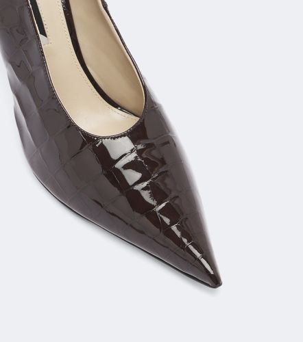 Escarpins Helix en cuir verni façon croco - Christen - Modalova