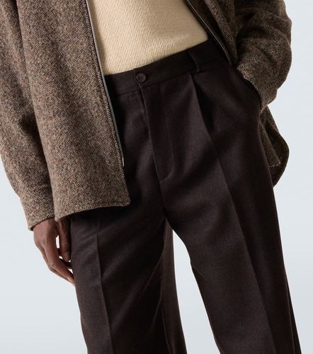 Pantalon ample en flanelle de laine - Dries Van Noten - Modalova
