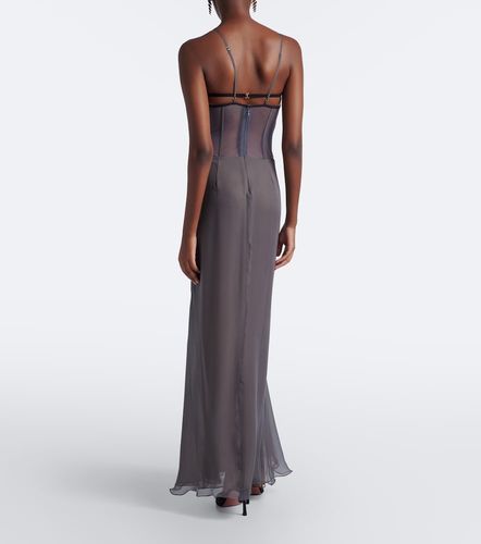 Robe longue en soie à découpes - Nensi Dojaka - Modalova