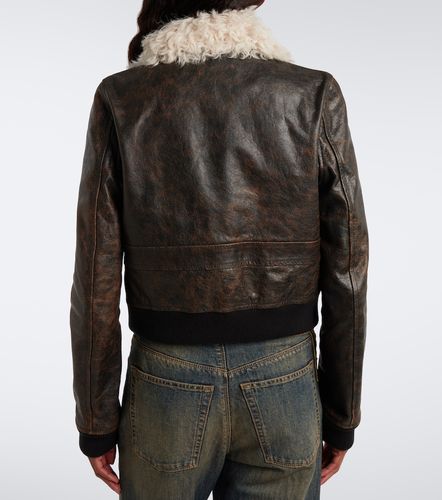 Fendi Veste en cuir et shearling - Fendi - Modalova