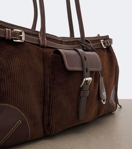 Sac Bonnie Large en velours côtelé - Prada - Modalova