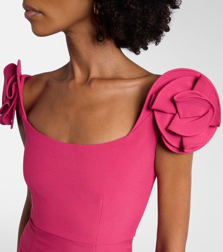 Robe midi à appliqués floraux - Roland Mouret - Modalova