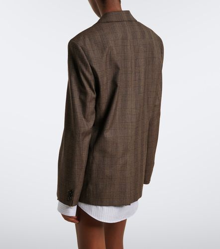 Blazer en laine mélangée à carreaux - Acne Studios - Modalova