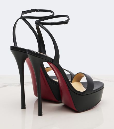 Sandales Loubi Queen Alta 150 à plateau en cuir - Christian Louboutin - Modalova