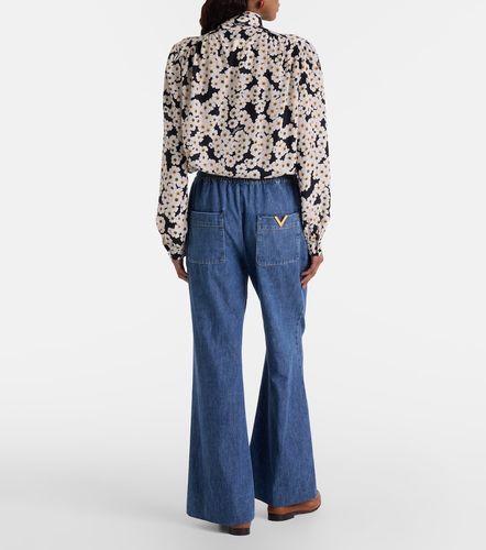 Pantalon ample en chambray de coton - Valentino Garavani - Modalova
