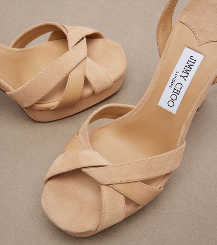Sandales Kove à plateau en daim - Jimmy Choo - Modalova