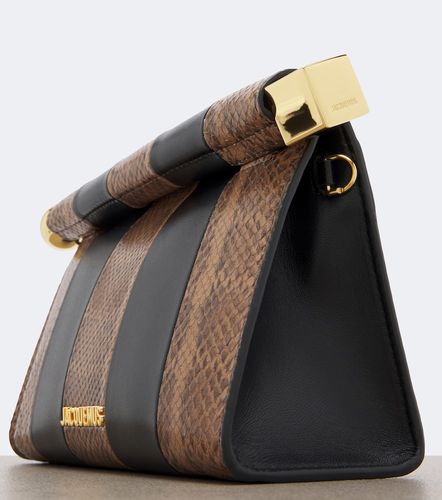 Pochette Rond Carré en cuir façon serpent - Jacquemus - Modalova