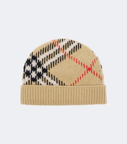 Bonnet Check en cachemire mélangé - Burberry - Modalova
